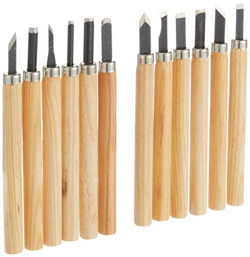 Mannesmann Wood Carving Knife Set 12 Pieces, M 690 12