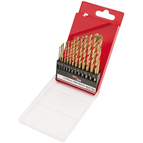 Draper, 68415, Redline 68415 Hss Set Punta Elicoidale, Metrico, 13 Pezzi)