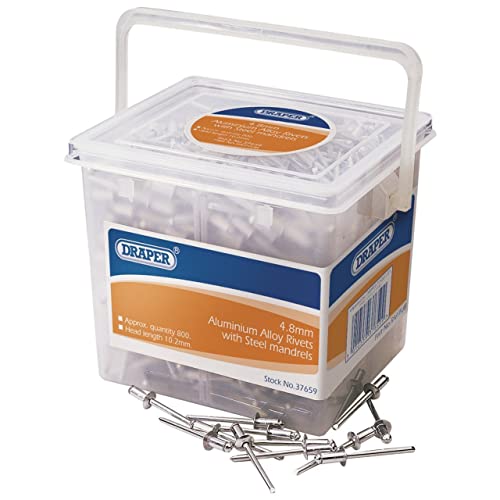 Draper 37659 - Rivetti Ciechi 4,8 X 10,2 Mm, 800 Pezzi