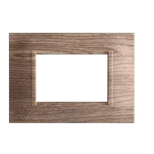 Placca Quadrata 3P Legno Scuro