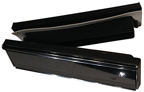 Black Finish Sleeved Letter Box Cover - Complete Internal And External Draught Excluder