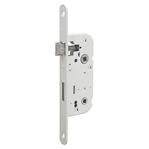 Thirard, 901502 Mortise Lock With 1/2 Turn Round End 1 Key A/C Axis Lock 40 Mm Blanc 00941501