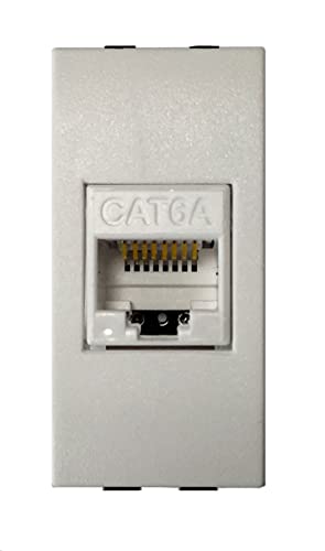 Feb 14083/Wh Presa Rj45 Categoria 6A Plug 8/8, Bianco