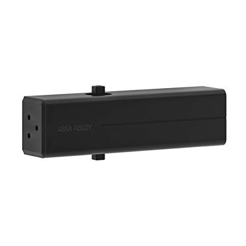 Yale Dc140-0-D9005 Chiudiporta Porte Senza Braccio Articolato, Nero/Bianco, Dc140