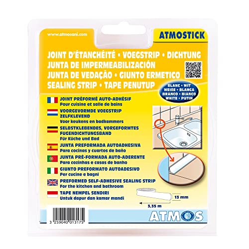 Atmos 2415 Guarnizione Preforme 13 Mm X 3, 35 M, Bianco