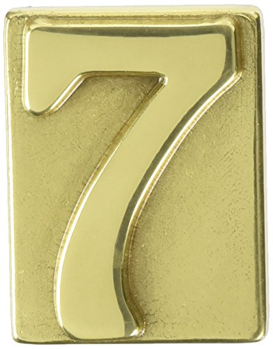 Alubox 2747807 Numeri Civici Ottone Lucido