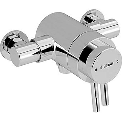 Bristan Pm2 Cshxvo C Solo Valvola Doccia Concentrica Esposta Al Prisma, Finitura Cromata, Bottom Outlet