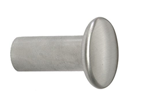 Evi Herrajes F-171-Ganci, In Acciaio Inox, Finitura Opaca, In Acciaio Inox