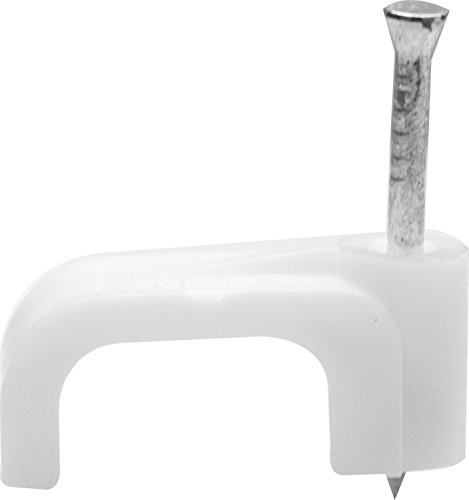 Merriway Bh02195 Serracavo Per Cavo Piatto Di Messa A Terra E Doppino, Bianco, 6 Mm, Set Di 100 Pezzi
