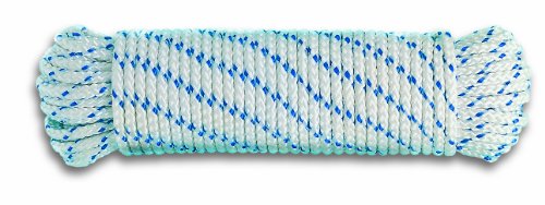 Chapuis Dr8 Corda Intrecciata In Polipropilene - 360 Kg - Diametro 6 Mm - Lunghezza 10 M - Bianco/Blu