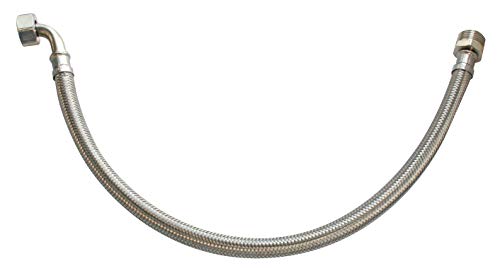 Somatherm For You - Flexible Sanitary Forniture Collegamento Rotante Femmina 20/27 (3/4 ') - Maschio Costa 15/21 (1/2') - Lunghezza 50 Cm - Dn8