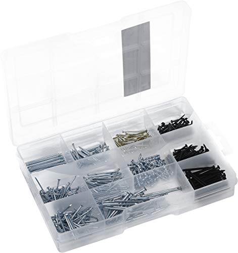 Connex Dp8500109 Dp8500109-Assortimento Di Chiodi E Pettini, In Pratica Plastica, 15 Pezzi, Adatto Per Casa, Hobby E Officina, Scatola Assortita, Dive