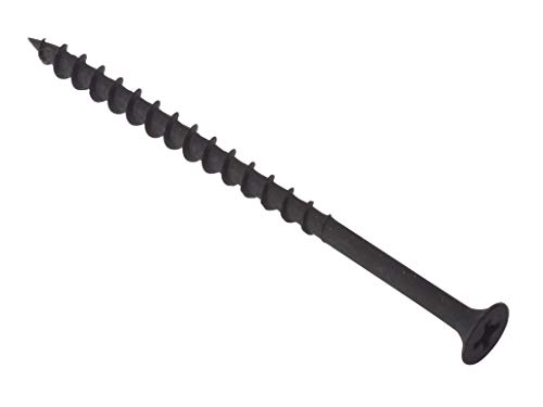 Bargainscrews - Vite Zigrinata In Fosfato, Per Pareti A Secco, 200 Pezzi, Colore: Nero 3,5 X 42 Mm