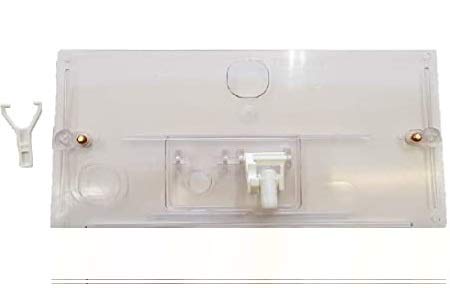 Geberit 123.001.11.1 Placca Di Scarico Per Cassetta Wc Esterna Con Tubo, Grigio