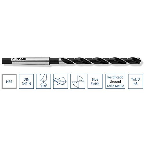 Izar 15137-Punta Da Trapano Per Metalli Hss Din341N Conica Serie Lunghe 7,00 Mm