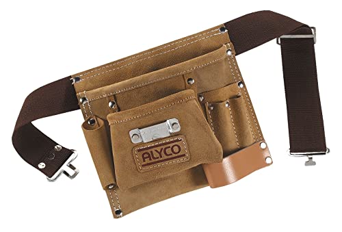 Alyco 196894 - Bolsa De Cuero Multibolsillos Con Cinturon