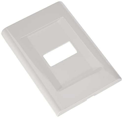 Feb Click - Placca Coprinterruttore, Per Scatola Rettangolare, 1 Posto, Bianco, 11.8 X 8 X 1 Cm