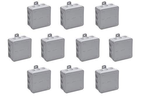 Meister 7463040 - Cassetta Di Derivazione, 85 X 85 X 37 Mm, Ip54, 10 Pz