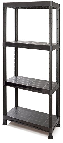 Tayg, 4 Mensole, Kit Scaffale Plastica 634, 600 X 300 X 1370 Mm