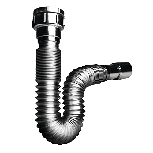 Wirquin 30722044 – Sifone Estensibile Cromo Evier D40 – 50, Cromato