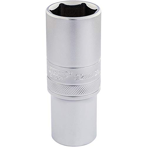 Draper Ht-Mm/Ms 1/5,1 Cm Square Drive 6 Point Metric Deep Socket (22 Mm), Blu