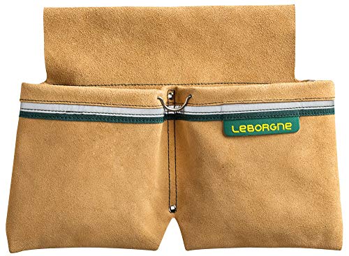 Bipoche Leborgne Croute De Cuir + Porte Tenaille + Bande Réfléchissante Batipro Bp050B Pour Maçons/Coffreurs- 492050