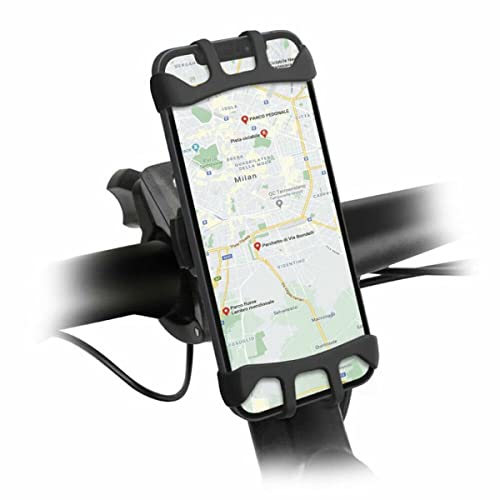 Sbs Soporte Para Telã‰Fono Mã“Vil 360 ° Hasta 6.5 '' Para Bicicletas / E-Scooters, Negro