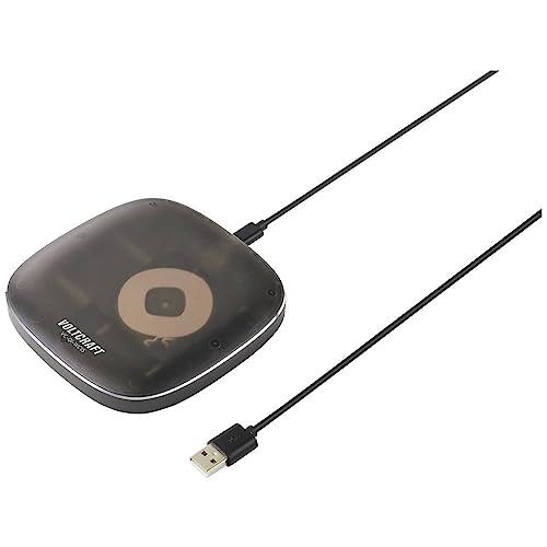 Voltcraft Caricatore A Induzione 1670 Ma Vc-Qi-Wc15 Vc-13791415 Uscite Standard Qi Nero - Argento