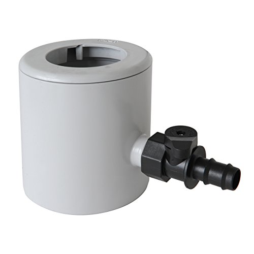 First Plast Rapf186N Recuperatore Acqua Piovana Con Parafoglie E Valvola Portagomma, Grigio