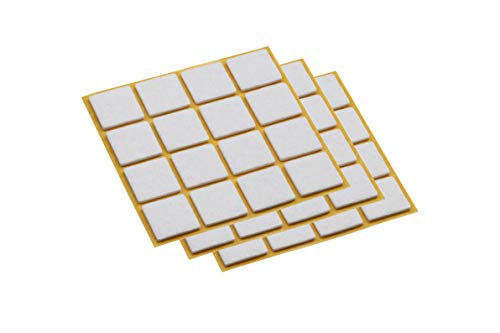 Maestro Feltrini Autoadesivi, 25 X 25 Mm, Bianco, 45 Pezzi