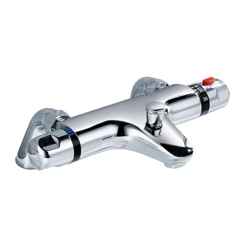 Veebath Dcp650 Perth Deck-Miscelatore Termostatico Per Vasca Da Bagno E Doccia, Finitura Cromata