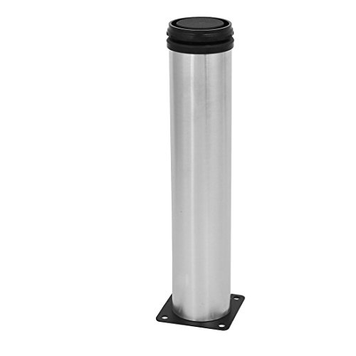 Sourcingmap A16123000Ux1300 Cabinet Regolabile Gamba, Argentato/Nero