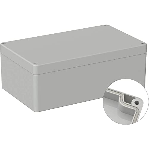 Tru Components Box4U Tc-9065636 - Alloggiamento Universale 200 X 120 X 75 Abs, Grigio Chiaro (Ral 7035), 1 Pezzo.