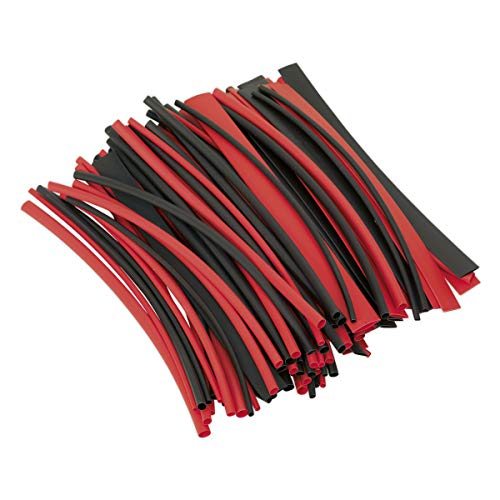 Sealey Hst200Br Tubi Termorestringenti Nero & Rosso 200 Mm 100Pz