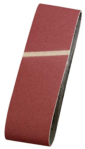 Kwb 3X Cintura Di Levigatura In Tessuto, 75 X 533 Mm, K-240, Corindone Nobile, Per Legno E Metallo, Carta Vetrata Per Smerigliatrice A Nastro/Macinazi