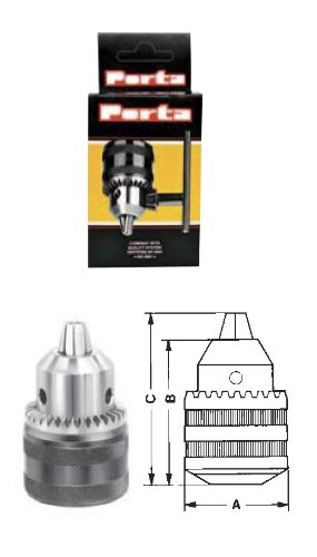 Asein - Portabroca Agp Leggero 3/8X24 Femmina 1,5-10 Mm