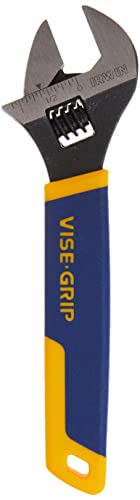 Irwin Vise-Grip 2078608 - Chiave A Mezzaluna Regolabile, 20,3 Cm, Colore: Blu/Giallo