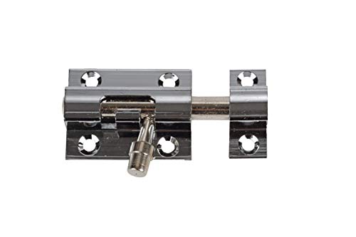 Bricard 2168 Chiavistello Pene Rotondo Ottone Cromo 50 X 30