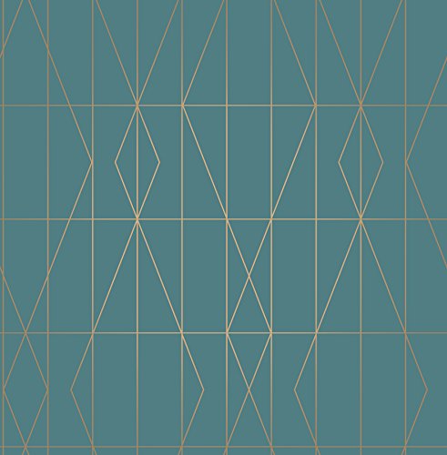 Urban Walls Uw24786 Déco Diamond Geo - Parete Laterale, Colore: Foglia Di Tè