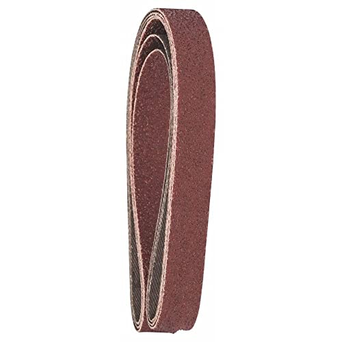 Bosch Accessories 2609256239 - Cinghie Abrasive Per Black & Decker Powerfile, Larghezza: 13 Mm, Grana 120, Legno, 3 Pezzi