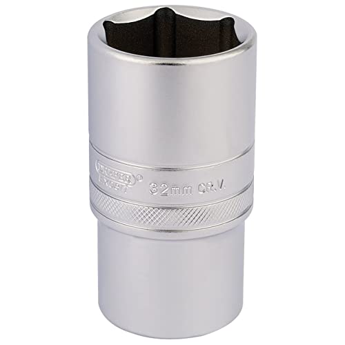 Draper Ht-Mm/Ms 1/5,1 Cm Square Drive 6 Point Metric Deep Socket (32 Mm), Blu