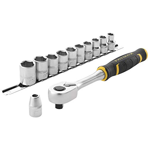 Stanley Fatmax, Set Cricchetto + Bussole Att. 3/8" 120 Denti + Inserti, 22 Pezzi - Fmmt82680-0