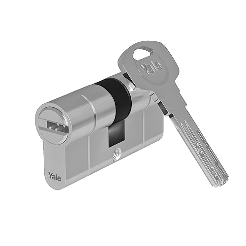 Yale 2100 Serie Euro Cilindro (Brevettato) – Doppio/Emergenza – 30/35 – Nichel Satinato – Quantità Blister 1