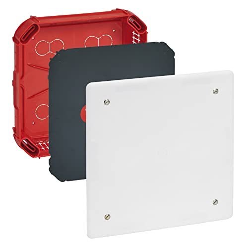 Legrand Leg91976 - Scatola Di Derivazione Con Coperchio + Viti Per Muri Pieni, 175 X 175 X 40 Mm
