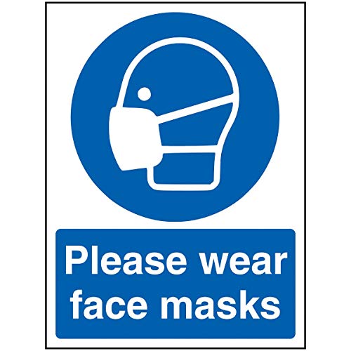 Vsafety Please Wear - Maschere Per Il Viso, 150 Mm X 200 Mm, In Vinile Autoadesivo