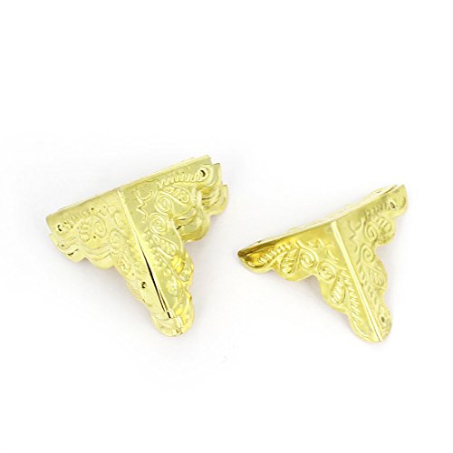 Design Triangolare Staffe Ad Angolo, 25 Mm X 25 Mm X 25 Mm, Colore Oro, Confezione Da 8 Pezzi