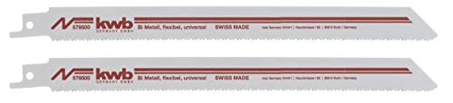 Kwb 5795-00 Sabri Sabre Saw Lame, Lavorazione Dei Metalli, Acciaio, Acciaio Morbido, Metallo Colorato, Alluminio, Profili, Tubi, Flessibile