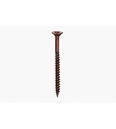 Vite Truciolare Testa Piana Svasata Pozidriv Bronzata 4,0X50 Pz10