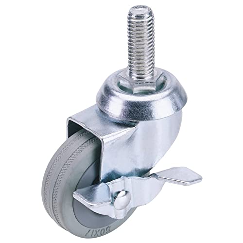 Draper 65471, Rotella In Gomma Con Vite Di Fissaggio E Freno, 50 Mm, Capacità Di 50 Kg
