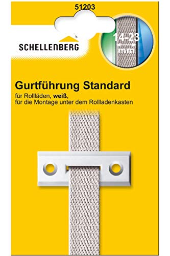 Schellenberg 51203, Cinghia Rettangolare Per Tende, Bianco